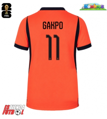 Países Bajos Cody Gakpo #11 Primera Equipación Mundial 2026 Manga Corta
